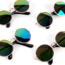 제오오스토어 강아지 선글라스 레인보우 접이식 고양이 애완 눈보호