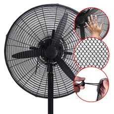 산업용 업소용 공장용 안전망 특대형 선풍기 안전망 C타입 4호 - 50cm ~ 55cm용, 1개, 블랙