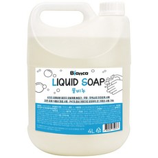 비앙카 물비누 핸드워시 손세정제 대용량 리필, 4L, 1개
