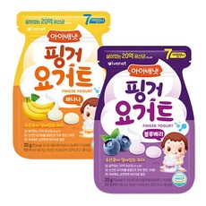 아이배냇 핑거 요거트, 40g, 1세트, 바나나+블루베리