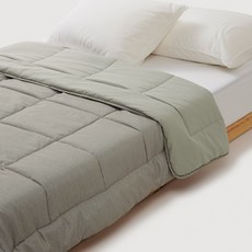 [JAJU/자주] 윤슬 피치스킨 차렵이불 SS 카키그레이