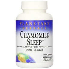 PLANETARY HERBALS 洋甘菊睡眠 570 毫克片劑, 60顆, 1罐