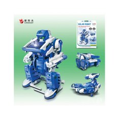 어린이 청소년 과학실험교구 태양광로봇만들기 3in1 지능개발 학습교구