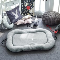 리드데코 다용도 휴대용 유아 범퍼 매트리스 유아동 요/매트, 범퍼 매트리스_그레이, 1개