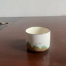 國潮故宮文創手繪茶杯酒杯禮盒禮物送父親節端午長輩老師伴手禮品, 1個, 白色