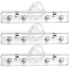 웰컴투 초강력 자석부착 클립집게, 투명, 3개