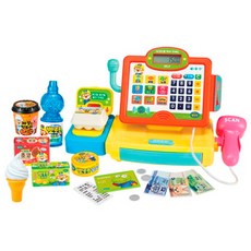 아이코닉스 계산놀이 뽀로로 말하는 바코드 계산대 마트놀이 은행놀이 소꿉놀이, 상세페이지 참조, 1개