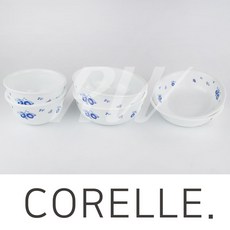 코렐 블루베리 2인세트(6p) 공기 대접 앞접시, 1세트, 블루베리 패턴, 공기,대접,앞접시