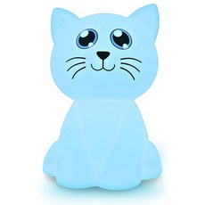 스트레스 진정을 위한 차분한 집단 평화로운 판다 호흡 트레이너 조명 ADHD를 불안 항목 우울증을 마음챙김 명상 도구 훌륭한 자기 관리 및 정신 선물, Calming Cat, 1개
