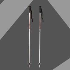 블레싱 스키스틱 고성능 내구성 가벼운 스키폴대, 화이트, 1개