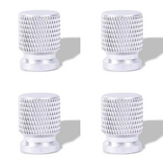 1 8pcs 타이어 밸브 캡 알루미늄 자동차 바퀴 젖꼭지 플러그 AutoTyre 줄기 림 커버, 4pcs Sliver