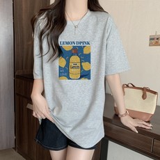 수유복 외출200g 순면여름옷 여름나염 반팔티셔츠 출산후 수유복