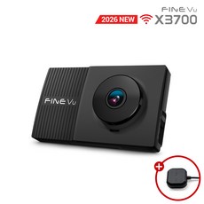파인뷰 X3700 QHD 2채널 AI블랙박스 스마트폰 연동 32GB 설치비별도, 출장설치, BT와이파이동글, 64GB