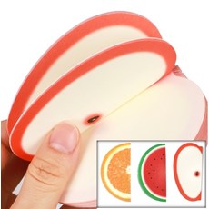 SSZ 과일모양 입체 메모지, 1개, 125매, 오렌지