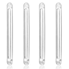 4피스 벽 범퍼 가드 투명 가구 실리콘 고무 프로텍터 의자 백 레일 자체 접착 스트립 소재 캐비닛 도어 문 손잡이 와셔 샤워 문용