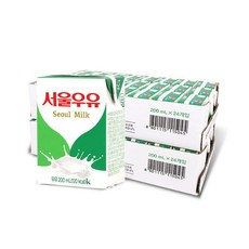 서울우유 멸균힌우유, 200ml, 48팩