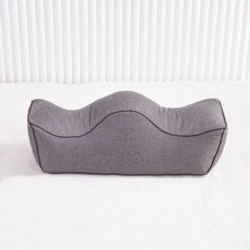 다리부끼싹 발쿠션 다리올리는베개 종아리무릎베개 발 베개 매트파인그린, 55*17*17cm(탈착세탁가능), 슬라브 린넨-안개 그레이, 1개