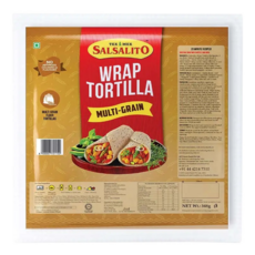 SALSALITO Multi Grain Wrap Tortilla 통밀 잡곡 또띠아 22cm 6개입, 1개, 348g