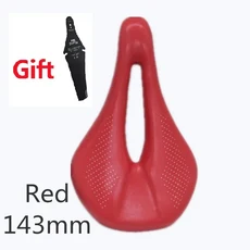 풀 카본 자전거 시트 도로 안장 산악 쿠션 패드 사이클링 부품, 9. Red 240 x 143mm, 1개