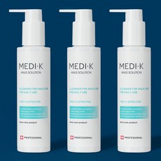 약국입점 메디케이 아누스솔루션 항문세정제 대용량 150ml 가려움 냄새 사타구니 항문전용 여성 남성 청결제 클렌저, 3개