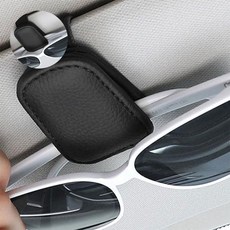 안경걸이 가죽 자석 선글라스클립 안경 거치대 안경클립, 그레이