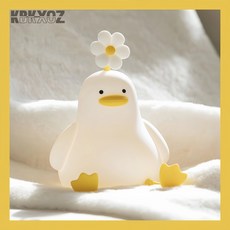 KBKXOZ 충전식 귀여운 오리 디자인 LED 무드등 타이머 기능 수면등 수면 조명등 생일 선물 램프 분위기 등