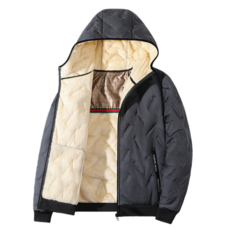 춘게엘 (M~7XL) 남성 겨울 그래핀 보온 기모패딩 도톰 캐시미어 바람막이 후드 기모 점퍼 dng134-2219