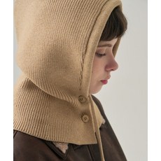 매장정품 드로우핏 DRAWFIT WOMEN 울 니트 버튼 바라클라바 [BEIGE] DFWMAC3404BE 537504