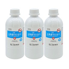 그린제약 소독용 에탄올 83%, 3개, 250ml