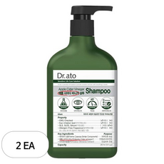 닥터아토 애플 사이다 비니거 샴푸, 2개, 267ml