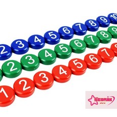 서락 숫자 자석 자석글자, 빨강