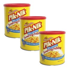 Pik-Nik 無麩質馬鈴薯條, 3罐, 113g