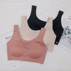 버블돌 이플 런닝브라탑 퓨징 심리스 노와이어 단품 3colors