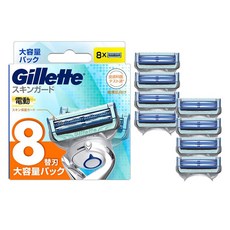 질레트 스킨가드 레이저 면도날 카트리지, 1개, 8개입
