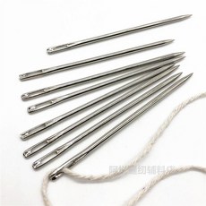 특수 이불바늘 재봉 마대자루 큰구멍 봉제 손 바느질 대형 바늘 10cm 두께2.3mm (1개), 2. 8.8cm 두께1.2mm (10개)