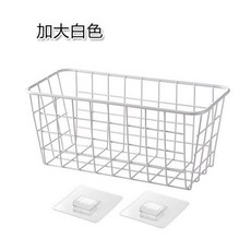 冰箱磁吸置物架 白色大號, 白色 長28寬12高11, 1套