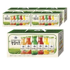 가야농장 주스 6종 종합선물세트, 180ml, 60개