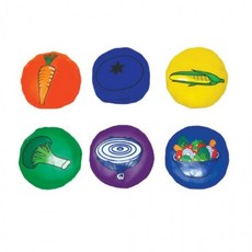 키드짐 콩주머니 학교 체육 오재미 야채 빈백 6개, 1개