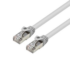 고급형 STP 네트워크 랜서 Cat6 기가비트 이중쉴드 단선 인터넷 랜케이블, 1개, 2m, 그레이