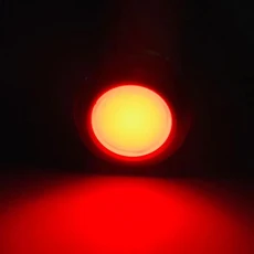 6/8/10/12/16/19/22MM LED 금속 표시 등 와이어 3V 5V6V12V 24V 220V 빨간색/노란색/파란색/녹색/흰색 방수, 03 red light, 07 10MM, 02 9-30V(12V24V)