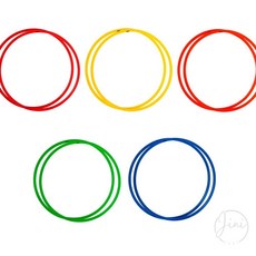 JINI 뉴 액션후프 60cm 10개세트 실내용훌라후프