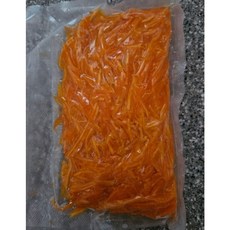 [진공포장] 간편하게 먹는 생 호박(채 깍뚝썰기 반달모양) 손질 늙은호박, 1개, 1. 호박채(500g)