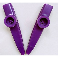 카주 악기 휴대용 소형 허밍악기 관악기 기타 반주, 보라색 (2개)