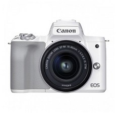 캐논정품 EOS M50+ 15-45mm 렌즈포함 페키지선택, 화이트M50+15-45