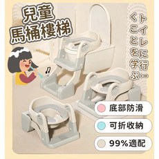 可折疊階梯式兒童坐便器 - 寶寶如廁輔助馬桶梯, 帕爾藍,EVA軟墊, 帕爾藍