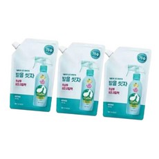 온더바디 발을씻자 코튼 면풋샴푸 리필 레몬 500ml 3개 4632689, 1개