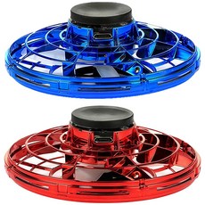 투데이토이 1+1 플라잉 피젯 스피너 고급 메탈 토네이도 led 플라잉볼 키덜트 부메랑볼 팽이 부메랑 캐치볼 플레이, 2개, W99068I(블루+레드