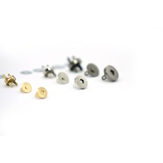 자석단추 똑딱단추 똑딱이단추 3가지 색상 10mm 14mm 18mm, 실버, 1개