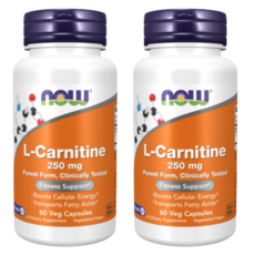 미국 나우푸드 L-카르니틴 250mg 60캡슐 2SET