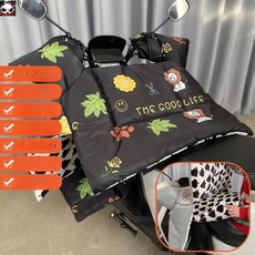 터 보온 토시 블랙 패딩 방풍 겨울용 기모 담요, 1개, 수면복 플란넬 블랙 킹 A